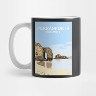 Perranporth, Cornwall. Cornish gift. Kernow fishing harbour Mug